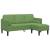Set de canapea cu pernă 2 pcs Verde deschis Poliester GartenMobel Dekor