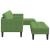 Set de canapea cu pernă 2 pcs Verde deschis Poliester GartenMobel Dekor