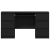Birou cu sertar Stejar Negru 140 x 50 x 76 cm Lemn compozit GartenMobel Dekor