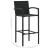 Set mobilier de bar de gradină, 5 piese, negru GartenMobel Dekor