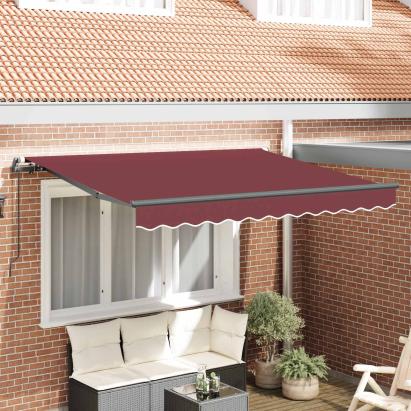 Cortina Retractabilă Manual Burgundy 250 x 200 cm țesătură GartenMobel Dekor