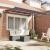 Cortina Retractabilă Manual Maro 300 x 200 cm țesătură GartenMobel Dekor
