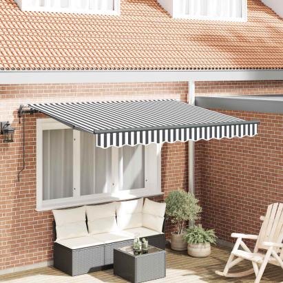 Cortina Retractabilă Antracit 300 x 200 cm țesătură GartenMobel Dekor