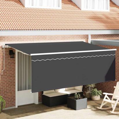 Cortina Retractabilă Antracit 350 x 200 cm GartenMobel Dekor