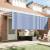 Cortina Retractabilă Albastru și Alb 400 x 200 cm GartenMobel Dekor