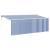 Cortina Retractabilă Albastru și Alb 400 x 200 cm GartenMobel Dekor