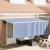 Cortina Retractabilă Albastru și Alb 400 x 200 cm GartenMobel Dekor