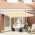 Cortina Retractabilă Manual Galben și alb 400 x 200 cm GartenMobel Dekor
