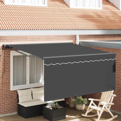 Cortina Retractabilă Antracit 300 x 250 cm GartenMobel Dekor