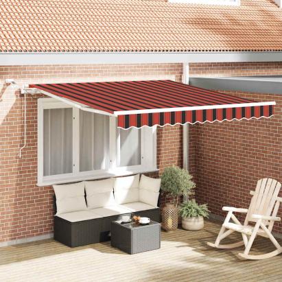 Cortina Retractabilă Portocalie și maro 300 x 250 cm GartenMobel Dekor