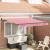 Cortina Retractabilă Manual Roșu și Alb 300 x 250 cm GartenMobel Dekor
