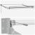 Cortina Retractabilă Roșu și Alb 300 x 250 cm GartenMobel Dekor