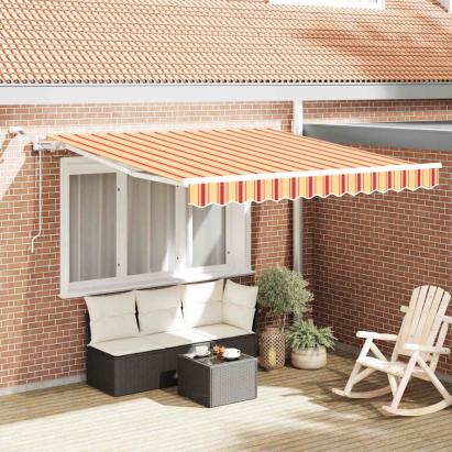 Cortina Retractabilă Galben și portocalie 350 x 250 cm GartenMobel Dekor