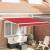 Cortina Retractabilă Roșu 350 x 250 cm Poliester și Aluminiu GartenMobel Dekor