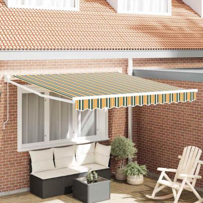 Copertină retractabilă manuală Verde 350 x 250 cm GartenMobel Dekor