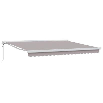 Cortina Retractabilă Gri deschis 400 × 300 cm Stofă și Metal GartenMobel Dekor