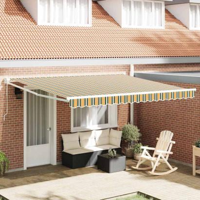 Cortina Retractabilă Manual Multicolour 400 × 300 cm GartenMobel Dekor