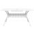 Set de masă pentru grădină 5 pcs Alb Aluminiu GartenMobel Dekor