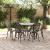 Set de masă pentru grădină 7 pcs Bronz Aluminiu GartenMobel Dekor