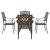 Set masă de grădină 5 pcs Bronz Aluminiu turnat GartenMobel Dekor