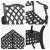 Set masă de grădină 5 pcs Negru Aluminiu turnat GartenMobel Dekor