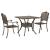 Set masă de grădină 3 pcs Bronz Aluminiu turnat GartenMobel Dekor