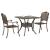 Set masă de grădină 3 pcs Bronz Aluminiu turnat GartenMobel Dekor