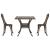 Set masă de grădină 3 pcs Bronz Aluminiu turnat GartenMobel Dekor