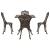 Set masă de grădină 5 pcs Bronz Aluminiu turnat GartenMobel Dekor