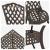 Set masă de grădină 5 pcs Bronz Aluminiu turnat GartenMobel Dekor