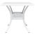 Set masă de grădină 3 pcs Alb Aluminiu turnat GartenMobel Dekor