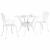 Set masă de grădină 3 pcs Alb Aluminiu turnat GartenMobel Dekor
