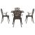 Set masă de grădină 5 pcs Bronz Aluminiu turnat GartenMobel Dekor