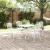 Set masă de grădină 5 pcs Alb Aluminiu turnat GartenMobel Dekor