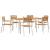 Set de masă pentru grădină 7 pcs Maro Lemn Solid de Acacia GartenMobel Dekor