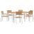 Set de masă pentru grădină 7 pcs Maro Lemn Solid de Acacia GartenMobel Dekor