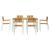Set dining pentru exterior 7 pcs Maro Lemn Solid de Acacia GartenMobel Dekor