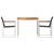 Set de masă pentru grădină 3 pcs Maro Lemn solid de tec GartenMobel Dekor
