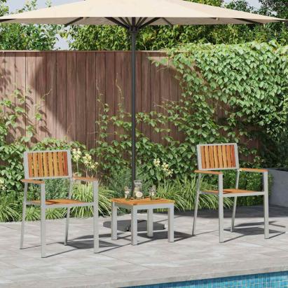 Set de masă pentru grădină 3 pcs Maro Lemn Solid de Acacia GartenMobel Dekor