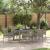 Set de masă pentru grădină 7 pcs Gri poliratan GartenMobel Dekor