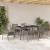 Set de masă pentru grădină 7 pcs Gri poliratan GartenMobel Dekor
