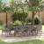 Set de masă pentru grădină 9 pcs Gri poliratan GartenMobel Dekor