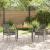 Set de masă pentru grădină 3 pcs Gri poliratan GartenMobel Dekor