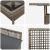 Set de masă pentru grădină 5 pcs Gri poliratan GartenMobel Dekor