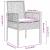Set Bistro de Grădină 3 pcs Maro poliratan GartenMobel Dekor