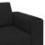 Canapea pentru living Negru 250 x 77 x 76 cm Poliester GartenMobel Dekor