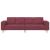 Canapea pentru living Roșu Vin 250 x 77 x 76 cm Poliester GartenMobel Dekor