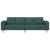 Canapea pentru living Verde închis 250 x 77 x 76 cm Poliester GartenMobel Dekor