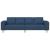 Canapea pentru living albastru 250 x 77 x 76 cm Poliester GartenMobel Dekor