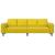 Canapea pentru living Galben 250 x 77 x 76 cm GartenMobel Dekor